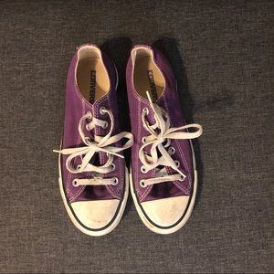 Purple Converse Low Tops